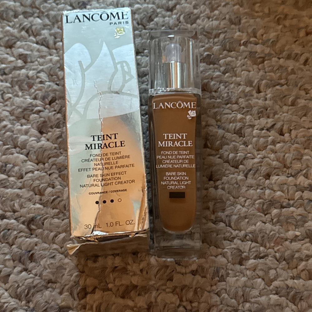 NEW Lancome Teint Miracle Foundation BARE Skin Effect #10 445N Medium Deep